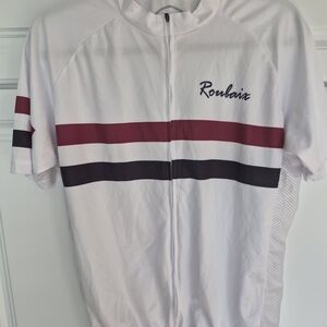 Men's White and Red Cycling Jersey 2XL  Paris Roubaix Cycling Race